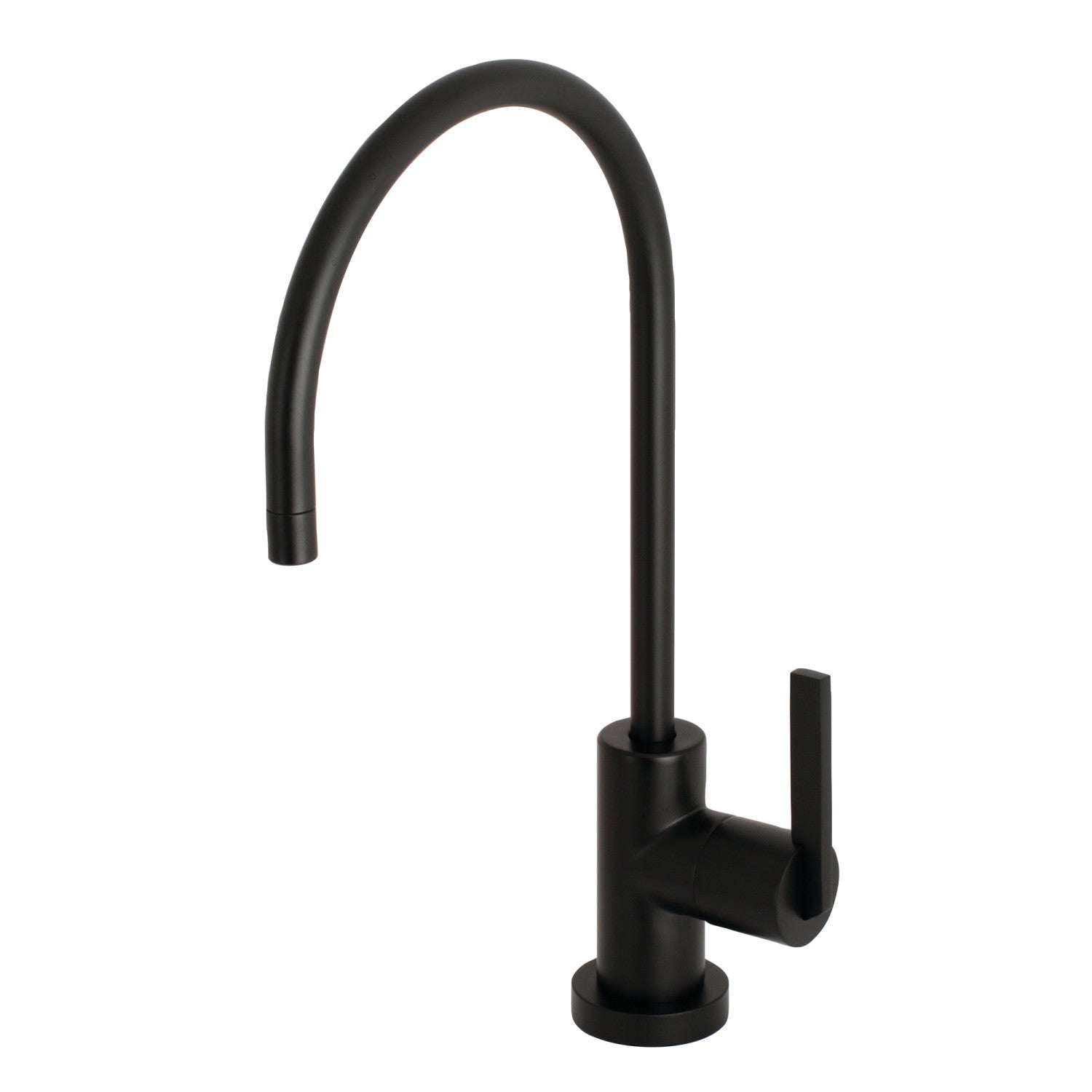 Kingston Sona KS8190CTL - Continental Single-Handle 1-Hole Deck Mount Water Filtration Faucet, Matte Black — image 1